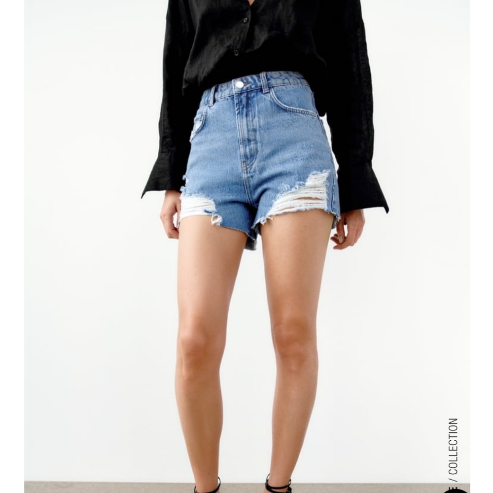 Zara high rise shorts
